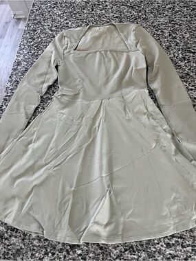 Sage Green Mini Long Sleeve Dress